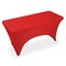 Lann's Linens - Fitted Stretch Tablecloth for Rectangular Table - Wedding / Banquet / Trade Show - Spandex Cloth Fabric Cover